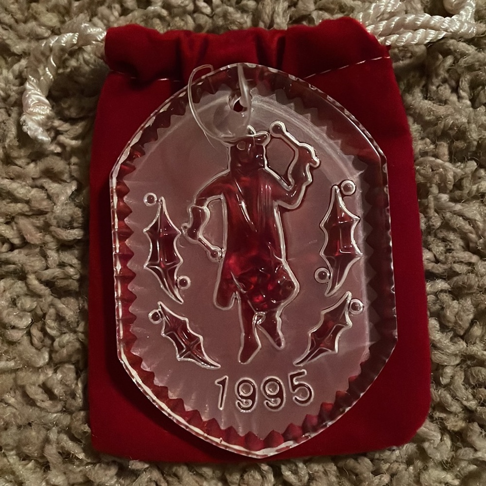 1995 Waterford Crystal 12 days of Xmas crystal ornament